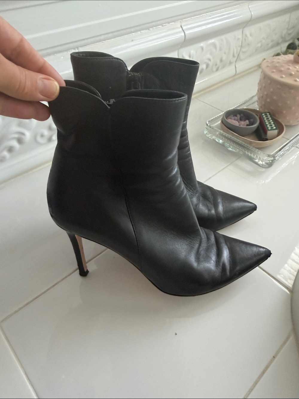 Gianvito Rossi Nappa Leather Levy Ankle Boot